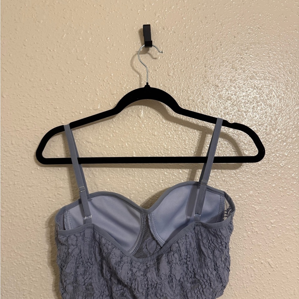 Elegant Lace Bralette in Blue